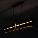 Six Light Linear Pendant<br /><span style="color:#4AB0CE;">Entrega: 8-9 semanas en USA</span><br /><span style="color:#4AB0CE;font-size:60%;">PREGUNTE POR ENTREGA EN PANAMA</span><br />Collection: Dos<br />Finish: Rustic Gold and Brushed Gold