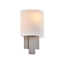 One Light Wall Sconce<br /><span style="color:#4AB0CE;">Entrega: 4-10 dias en USA</span><br /><span style="color:#4AB0CE;font-size:60%;">PREGUNTE POR ENTREGA EN PANAMA</span><br />Collection: Espille<br />Finish: Satin Nickel