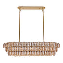 Nine Light Linear Pendant<br /><span style="color:#4AB0CE;">Entrega: 5-6 semanas en USA</span><br /><span style="color:#4AB0CE;font-size:60%;">PREGUNTE POR ENTREGA EN PANAMA</span><br />Collection: Uroko<br />Finish: Polished Winter Brass
