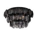 Four Light Flush Mount<br /><span style="color:#4AB0CE;">Entrega: 4-10 dias en USA</span><br /><span style="color:#4AB0CE;font-size:60%;">PREGUNTE POR ENTREGA EN PANAMA</span><br />Collection: Uroko<br />Finish: Black Nickel