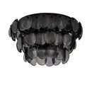 Four Light Flush Mount<br /><span style="color:#4AB0CE;">Entrega: 4-10 dias en USA</span><br /><span style="color:#4AB0CE;font-size:60%;">PREGUNTE POR ENTREGA EN PANAMA</span><br />Collection: Uroko<br />Finish: Black Nickel