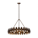 Nine Light Chandelier<br /><span style="color:#4AB0CE;">Entrega: 8-9 semanas en USA</span><br /><span style="color:#4AB0CE;font-size:60%;">PREGUNTE POR ENTREGA EN PANAMA</span><br />Collection: Vittoria<br />Finish: Pearlized Antique Brass
