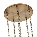 Six Light Chandelier<br /><span style="color:#4AB0CE;">Entrega: 2-3 semanas en USA</span><br /><span style="color:#4AB0CE;font-size:60%;">PREGUNTE POR ENTREGA EN PANAMA</span><br />Collection: Bolsa<br />Finish: Winter Brass