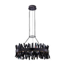 LED Chandelier<br /><span style="color:#4AB0CE;">Entrega: 4-10 dias en USA</span><br /><span style="color:#4AB0CE;font-size:60%;">PREGUNTE POR ENTREGA EN PANAMA</span><br />Collection: Glacier<br />Finish: Black Nickel