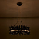 Allegri - 030255-184 - LED Chandelier - Glacier - Black Nickel