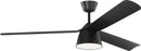 60" Ceiling Fan<br /><span style="color:#4AB0CE;">Entrega: 4-10 dias en USA</span><br /><span style="color:#4AB0CE;font-size:60%;">PREGUNTE POR ENTREGA EN PANAMA</span><br />Collection: Studio<br />Finish: Midnight Black