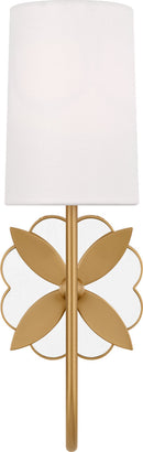 One Light Wall Sconce<br /><span style="color:#4AB0CE;">Entrega: 4-10 dias en USA</span><br /><span style="color:#4AB0CE;font-size:60%;">PREGUNTE POR ENTREGA EN PANAMA</span><br />Collection: Spencer<br />Finish: Burnished Brass | Burnished Brass