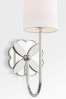 One Light Wall Sconce<br /><span style="color:#4AB0CE;">Entrega: 4-10 dias en USA</span><br /><span style="color:#4AB0CE;font-size:60%;">PREGUNTE POR ENTREGA EN PANAMA</span><br />Collection: Spencer<br />Finish: Polished Nickel | Polished Nickel