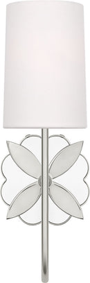 One Light Wall Sconce<br /><span style="color:#4AB0CE;">Entrega: 4-10 dias en USA</span><br /><span style="color:#4AB0CE;font-size:60%;">PREGUNTE POR ENTREGA EN PANAMA</span><br />Collection: Spencer<br />Finish: Polished Nickel | Polished Nickel