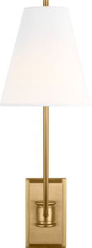 One Light Wall Sconce<br /><span style="color:#4AB0CE;">Entrega: 4-10 dias en USA</span><br /><span style="color:#4AB0CE;font-size:60%;">PREGUNTE POR ENTREGA EN PANAMA</span><br />Collection: Marina<br />Finish: Burnished Brass/Burnished Brass