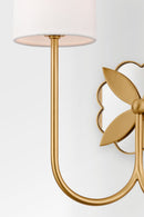 Two Light Wall Sconce<br /><span style="color:#4AB0CE;">Entrega: 4-10 dias en USA</span><br /><span style="color:#4AB0CE;font-size:60%;">PREGUNTE POR ENTREGA EN PANAMA</span><br />Collection: Spencer<br />Finish: Burnished Brass/Burnished Brass
