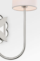 Two Light Wall Sconce<br /><span style="color:#4AB0CE;">Entrega: 4-10 dias en USA</span><br /><span style="color:#4AB0CE;font-size:60%;">PREGUNTE POR ENTREGA EN PANAMA</span><br />Collection: Spencer<br />Finish: Polished Nickel | Polished Nickel