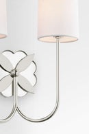 Two Light Wall Sconce<br /><span style="color:#4AB0CE;">Entrega: 4-10 dias en USA</span><br /><span style="color:#4AB0CE;font-size:60%;">PREGUNTE POR ENTREGA EN PANAMA</span><br />Collection: Spencer<br />Finish: Polished Nickel | Polished Nickel