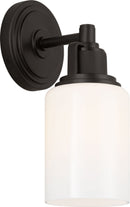 One Light Bath<br /><span style="color:#4AB0CE;">Entrega: 4-10 dias en USA</span><br /><span style="color:#4AB0CE;font-size:60%;">PREGUNTE POR ENTREGA EN PANAMA</span><br />Collection: Ashford<br />Finish: Aged Iron | Aged Iron