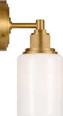 One Light Bath<br /><span style="color:#4AB0CE;">Entrega: 4-10 dias en USA</span><br /><span style="color:#4AB0CE;font-size:60%;">PREGUNTE POR ENTREGA EN PANAMA</span><br />Collection: Ashford<br />Finish: Burnished Brass | Burnished Brass