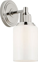 One Light Bath<br /><span style="color:#4AB0CE;">Entrega: 16-17 semanas en USA</span><br /><span style="color:#4AB0CE;font-size:60%;">PREGUNTE POR ENTREGA EN PANAMA</span><br />Collection: Ashford<br />Finish: Polished Nickel | Polished Nickel