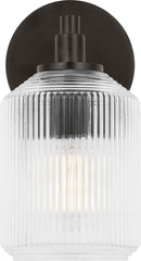 One Light Bath<br /><span style="color:#4AB0CE;">Entrega: 4-10 dias en USA</span><br /><span style="color:#4AB0CE;font-size:60%;">PREGUNTE POR ENTREGA EN PANAMA</span><br />Collection: Barstow<br />Finish: Aged Iron | Aged Iron