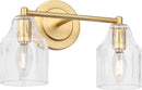 Two Light Bath<br /><span style="color:#4AB0CE;">Entrega: 4-10 dias en USA</span><br /><span style="color:#4AB0CE;font-size:60%;">PREGUNTE POR ENTREGA EN PANAMA</span><br />Collection: Augusta<br />Finish: Gild | Gild