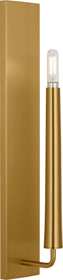 One Light Wall Sconce<br /><span style="color:#4AB0CE;">Entrega: 4-10 dias en USA</span><br /><span style="color:#4AB0CE;font-size:60%;">PREGUNTE POR ENTREGA EN PANAMA</span><br />Collection: Lois<br />Finish: Burnished Brass | Burnished Brass