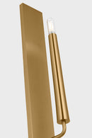 One Light Wall Sconce<br /><span style="color:#4AB0CE;">Entrega: 4-10 dias en USA</span><br /><span style="color:#4AB0CE;font-size:60%;">PREGUNTE POR ENTREGA EN PANAMA</span><br />Collection: Lois<br />Finish: Burnished Brass/Burnished Brass