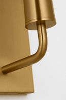 One Light Wall Sconce<br /><span style="color:#4AB0CE;">Entrega: 4-10 dias en USA</span><br /><span style="color:#4AB0CE;font-size:60%;">PREGUNTE POR ENTREGA EN PANAMA</span><br />Collection: Lois<br />Finish: Burnished Brass | Burnished Brass