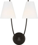 Two Light Wall Sconce<br /><span style="color:#4AB0CE;">Entrega: 4-10 dias en USA</span><br /><span style="color:#4AB0CE;font-size:60%;">PREGUNTE POR ENTREGA EN PANAMA</span><br />Collection: Marina<br />Finish: Aged Iron | Aged Iron