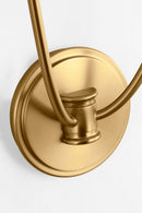 Two Light Wall Sconce<br /><span style="color:#4AB0CE;">Entrega: 4-10 dias en USA</span><br /><span style="color:#4AB0CE;font-size:60%;">PREGUNTE POR ENTREGA EN PANAMA</span><br />Collection: Marina<br />Finish: Burnished Brass | Burnished Brass