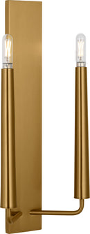 Two Light Wall Sconce<br /><span style="color:#4AB0CE;">Entrega: 4-10 dias en USA</span><br /><span style="color:#4AB0CE;font-size:60%;">PREGUNTE POR ENTREGA EN PANAMA</span><br />Collection: Lois<br />Finish: Burnished Brass | Burnished Brass
