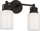Two Light Bath<br /><span style="color:#4AB0CE;">Entrega: 4-10 dias en USA</span><br /><span style="color:#4AB0CE;font-size:60%;">PREGUNTE POR ENTREGA EN PANAMA</span><br />Collection: Ashford<br />Finish: Aged Iroged Iron