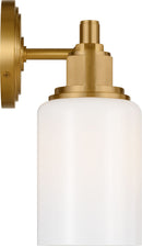 Two Light Bath<br /><span style="color:#4AB0CE;">Entrega: 4-10 dias en USA</span><br /><span style="color:#4AB0CE;font-size:60%;">PREGUNTE POR ENTREGA EN PANAMA</span><br />Collection: Ashford<br />Finish: Burnished Brass | Burnished Brass
