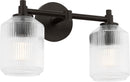 Two Light Bath<br /><span style="color:#4AB0CE;">Entrega: 4-10 dias en USA</span><br /><span style="color:#4AB0CE;font-size:60%;">PREGUNTE POR ENTREGA EN PANAMA</span><br />Collection: Barstow<br />Finish: Aged Iron | Aged Iron