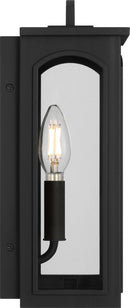 One Light Wall Lantern<br /><span style="color:#4AB0CE;">Entrega: 4-10 dias en USA</span><br /><span style="color:#4AB0CE;font-size:60%;">PREGUNTE POR ENTREGA EN PANAMA</span><br />Collection: Modesto<br />Finish: Textured Black | Textured Black