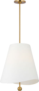 Three Light Hanging Shade<br /><span style="color:#4AB0CE;">Entrega: 4-10 dias en USA</span><br /><span style="color:#4AB0CE;font-size:60%;">PREGUNTE POR ENTREGA EN PANAMA</span><br />Collection: Beauvoir<br />Finish: Burnished Brass | Burnished Brass