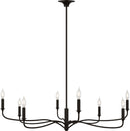 Visual Comfort Studio - AC1218AI - Eight Light Chandelier - Chatsworth - Aged Iroged Iron