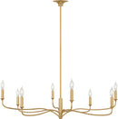 Eight Light Chandelier<br /><span style="color:#4AB0CE;">Entrega: 4-10 dias en USA</span><br /><span style="color:#4AB0CE;font-size:60%;">PREGUNTE POR ENTREGA EN PANAMA</span><br />Collection: Chatsworth<br />Finish: Gild | Gild