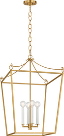 Four Light Lantern<br /><span style="color:#4AB0CE;">Entrega: 4-10 dias en USA</span><br /><span style="color:#4AB0CE;font-size:60%;">PREGUNTE POR ENTREGA EN PANAMA</span><br />Collection: Carlyle<br />Finish: Burnished Brass | Burnished Brass