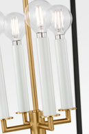 Four Light Lantern<br /><span style="color:#4AB0CE;">Entrega: 4-10 dias en USA</span><br /><span style="color:#4AB0CE;font-size:60%;">PREGUNTE POR ENTREGA EN PANAMA</span><br />Collection: Carlyle<br />Finish: Midnight Black | Burnished Brass