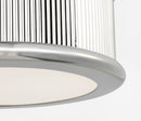 Three Light Flush Mount<br /><span style="color:#4AB0CE;">Entrega: 4-10 dias en USA</span><br /><span style="color:#4AB0CE;font-size:60%;">PREGUNTE POR ENTREGA EN PANAMA</span><br />Collection: Ritz<br />Finish: Polished Nickel | Polished Nickel
