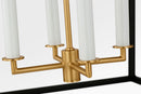 Four Light Lantern<br /><span style="color:#4AB0CE;">Entrega: 4-10 dias en USA</span><br /><span style="color:#4AB0CE;font-size:60%;">PREGUNTE POR ENTREGA EN PANAMA</span><br />Collection: Carlyle<br />Finish: Midnight Black | Burnished Brass