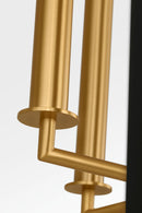 Four Light Lantern<br /><span style="color:#4AB0CE;">Entrega: 4-10 dias en USA</span><br /><span style="color:#4AB0CE;font-size:60%;">PREGUNTE POR ENTREGA EN PANAMA</span><br />Collection: Carlyle<br />Finish: Midnight Black | Burnished Brass
