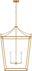 Four Light Lantern<br /><span style="color:#4AB0CE;">Entrega: 4-10 dias en USA</span><br /><span style="color:#4AB0CE;font-size:60%;">PREGUNTE POR ENTREGA EN PANAMA</span><br />Collection: Carlyle<br />Finish: Burnished Brass | Burnished Brass