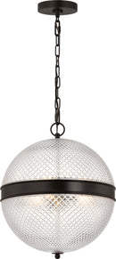 Three Light Pendant<br /><span style="color:#4AB0CE;">Entrega: 4-10 dias en USA</span><br /><span style="color:#4AB0CE;font-size:60%;">PREGUNTE POR ENTREGA EN PANAMA</span><br />Collection: Lucinda<br />Finish: Aged Iron | Aged Iron