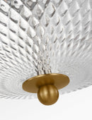 Three Light Pendant<br /><span style="color:#4AB0CE;">Entrega: 19-20 semanas en USA</span><br /><span style="color:#4AB0CE;font-size:60%;">PREGUNTE POR ENTREGA EN PANAMA</span><br />Collection: Lucinda<br />Finish: Burnished Brass | Burnished Brass