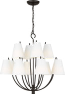 12 Light Chandelier<br /><span style="color:#4AB0CE;">Entrega: 3-4 semanas en USA</span><br /><span style="color:#4AB0CE;font-size:60%;">PREGUNTE POR ENTREGA EN PANAMA</span><br />Collection: Marina<br />Finish: Aged Iroged Iron