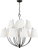 12 Light Chandelier<br /><span style="color:#4AB0CE;">Entrega: 8-9 semanas en USA</span><br /><span style="color:#4AB0CE;font-size:60%;">PREGUNTE POR ENTREGA EN PANAMA</span><br />Collection: Marina<br />Finish: Aged Iroged Iron