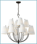 12 Light Chandelier<br /><span style="color:#4AB0CE;">Entrega: 4-10 dias en USA</span><br /><span style="color:#4AB0CE;font-size:60%;">PREGUNTE POR ENTREGA EN PANAMA</span><br />Collection: Marina<br />Finish: Aged Iron | Aged Iron