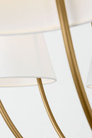 12 Light Chandelier<br /><span style="color:#4AB0CE;">Entrega: 4-10 dias en USA</span><br /><span style="color:#4AB0CE;font-size:60%;">PREGUNTE POR ENTREGA EN PANAMA</span><br />Collection: Marina<br />Finish: Burnished Brass | Burnished Brass