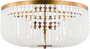 Four Light Flush Mount<br /><span style="color:#4AB0CE;">Entrega: 4-10 dias en USA</span><br /><span style="color:#4AB0CE;font-size:60%;">PREGUNTE POR ENTREGA EN PANAMA</span><br />Collection: Bellecour<br />Finish: Vintage Gild | Vintage Gild