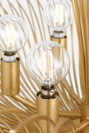 Six Light Chandelier<br /><span style="color:#4AB0CE;">Entrega: 3-4 semanas en USA</span><br /><span style="color:#4AB0CE;font-size:60%;">PREGUNTE POR ENTREGA EN PANAMA</span><br />Collection: Dorelle<br />Finish: Gild/Gild