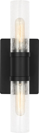 Two Light Vanity<br /><span style="color:#4AB0CE;">Entrega: 4-10 dias en USA</span><br /><span style="color:#4AB0CE;font-size:60%;">PREGUNTE POR ENTREGA EN PANAMA</span><br />Collection: Keaton<br />Finish: Midnight Black | Midnight Black